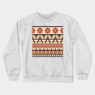 Native Indian style repeating pattern Crewneck Sweatshirt